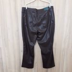 Judy Blue Womens Vegan Leather Pants Size 20W Brown Straight Leg Tummy Control Photo 5