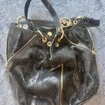 Michael Kors Black Suede Leather Medium-sized Shoulder Bag Photo 2