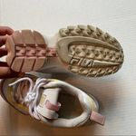 FILA  Disruptor II Premium White, Pink & Yellow Fashion Sneakers Women's … Photo 4