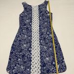 Lilly Pulitzer For Target Blue Fish Patterned Sheath Dress Sz 6 Photo 3