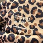Crown & Ivy Leopard Animal Print Pocket Leggings Brown 1X Photo 5