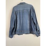 Evri Womens‎ Denim Jacket Size 3X Blue Long Sleeves Pockets Casual Chic Neutral Photo 1