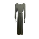 Lulus Just The Thing Olive Green Long Sleeve Maxi Dress Size M NWT Boho Sold Out Photo 15