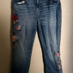 Johnny Was  Havasu Embroidered Cropped‎ Baby Boot Jeans Size 29 Photo 0