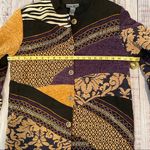 Indigo Moon Boho Patchwork Jacket. Size Medium. Yellow Photo 7