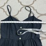 Madewell Black Sleeveless Wide-Leg Jumpsuit in 100% Linen, size 12 Photo 4