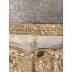 New American Eagle AE Jeans Women's‎ 2 Yellow Floral 90s Straight Boho Denim Photo 1