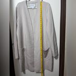 Carolina belle  Long Coat jacket Light Beige Open Front Jacket XL Photo 2