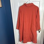 Cynthia Ashby Lagenlook Pumpkin Spice Cotton Cowl Neck Pocket Dress W1767 Sz M Orange Size M Photo 5