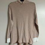Urban Outfitters Women’s Waffle Knit Thermal Hoodie Striped Size Small Oversized Photo 0