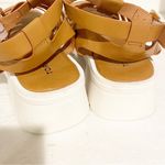 Torrid  Size 10WW Tan Chunky Gladiator Sandal Strappy Wide Width Photo 5