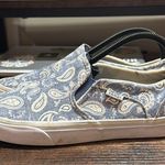 Vans  Blue and White Slip one Size 8.5 Photo 4