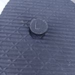 Juicy Couture Black Sandals with Rhinestone Flower Photo 3