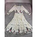 Free People  Romantics Splendor The Grass Embroidered Midi Dress Boho Festival M Photo 3