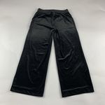 Old Navy  Black Stretch Velvet Wide Leg Cropped Pant XS Photo 6