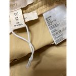 H&M Women's Tan Khaki High Waisted Utility Canvas Zip A Line Midi Dress Size 6 Photo 3