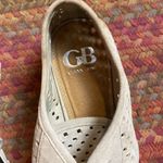 Gianni Bini BEIGE LASER CUT SUEDE PLATFORM LACE UP SHOES Photo 4