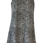 Jones New York VTG 100% Silk Zebra Print Sleeveless Dress Size 4 Made in Korea Photo 0
