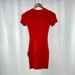 Lulus NWT  Beyond‎ Basics Ribbed Cutout Bodycon Mini Dress in Bright Red Size S Photo 8