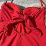 Jantzen Women's  Red Swimsuit Ruched Retro Sweetheart Neck Size 8 GUC #1297 Photo 5