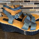 Kork-Ease Korks teal wedge sandals Women’s Size 9 Cornflower Blue Photo 3