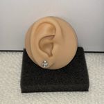 Small CZ Cross Stud Earrings for Men Women Screw Back Design Unisex Earrings Hip Hop Punk Streetwear Gold Photo 7