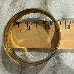 Monet Set Of 2 Vintage  Signed Gold Tone White Black Slender Bangle Bracelets Photo 5