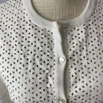 Ann Taylor  faux leather front cardigan medium Photo 4