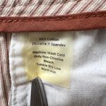 Talbots  Women's 16 Stretch Cotton Pinstripe Cropped Pants Beige Tan Straight Leg Photo 3