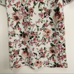 Bobeau Large White Floral Statement Ruffle Bell Sleeves Pink & White Size Large Photo 4