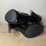 Michael Kors  MK Black Patent Strappy Zipper Cage Heel Sandal Goth Punk Party 7.5 Photo 8