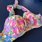 Adore Me NWT Halter Floral Spring Break Bikini Top Pinup Beach Vacation 40C Photo 4