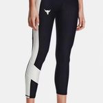 Under Armour Project Rock Black and White Ankle Leggings Women's Small Photo 0