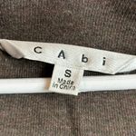 CAbi  Lightweight Brown Casual Vneck Long Sleeve Sharkbite Hemline Top Size Small Photo 2