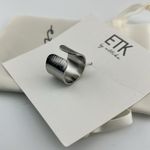 Nordstrom NWT ETK Silver cuff Adjustable Ring Photo 2