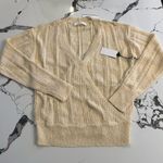 ASTR  the Label Wrap Front Pointelle
Sweater in Cream Photo 0