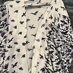 Bird Print Kimono black & white One size fits S Photo 2