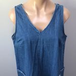 Old Navy  Denim Jean Jumper Dress Frayed Medium Photo 1