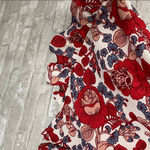 PPLA Red and Blue Floral Patterned Romper Photo 4