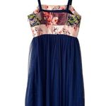 Moulinette Soeurs Anthropologie Tulle Skirt Brocade Dress Size 6 Floral Velvet Photo 10