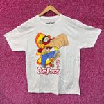 One Piece Luffy D Monke Super Elastic Punch Anime Tee L Photo 0
