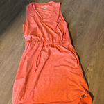 Salt Life  Vibrant Orange Sleeveless Midi Dress Photo 0