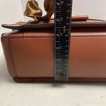 London Fog Vegan Leather Shoulder Satchel Handbag Brown Photo 6