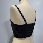 Old Navy The Occasion Cropped Tube Tank Top Sz S Black Smocked Strappy Coquette Photo 3