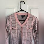 CASHEL Pink Knit Sweater Dress M/L Geometric Pattern Long Sleeve Soft Warm Black Size undefined Photo 15