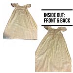 VINTAGE LATE 1960'S/EARLY 70'S YELLOW COTTON EMPIRE WAIST MAXI DRESS (M) Size M Photo 10