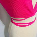 ZARA ‎ Women Bloggers Favorite Pink Sleeveless Knotted Waist Knit Top Size Large Photo 10