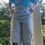 Garage  Ripped Wide-Leg Jeans Light Wash Photo 0