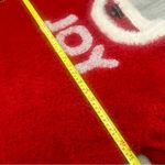 French Laundry Womens Plus 3X Joy Red Fuzzy Crew Sweater Christmas Holiday Party Cozy Dopamine Photo 6