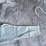 Loft Light gray denim jeans raw hem skinny straight Sz 28 Photo 8